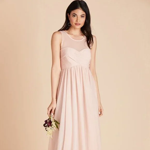 Birdy Grey | Dresses | Nwt Birdy Grey Ryan Pale Blush Pink Bridesmaid Dress  Size Small | Poshmark